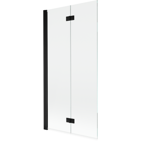 Mexen Mist sprchová zábrana 2-krídlová ľavá 90 x 150 cm, transparentná, čierna - 8A9-090-002-70-00-L