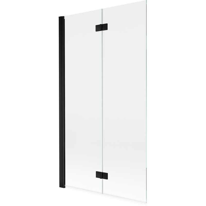 Mexen Mist sprchová zástena 2-krídlová ľavá 100 x 150 cm, transparentná, čierna - 8A9-100-002-70-00-L