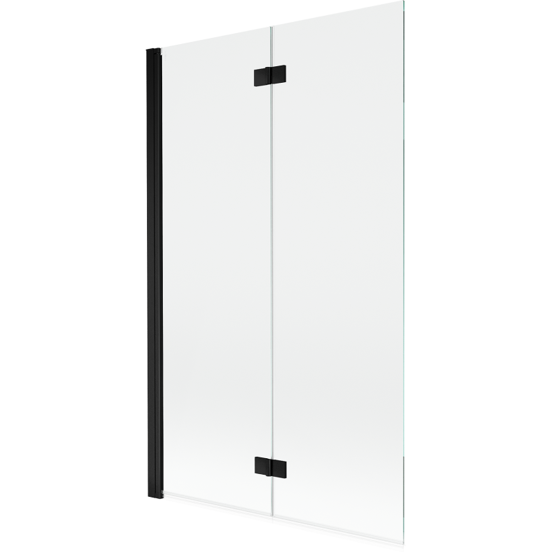 Mexen Mist sprchová zástena 2-krídlová ľavá 110 x 150 cm, transparentná, čierna - 8A9-110-002-70-00-L