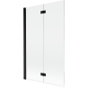 Mexen Mist sprchová zástena 2-krídlová ľavá 110 x 150 cm, transparentná, čierna - 8A9-110-002-70-00-L