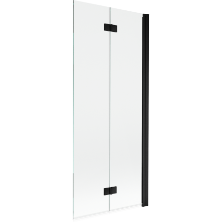 Mexen Mist sprchová zástena 2-krídlová pravá 80 x 150 cm, priehľadná, čierna - 8A9-080-002-70-00-P