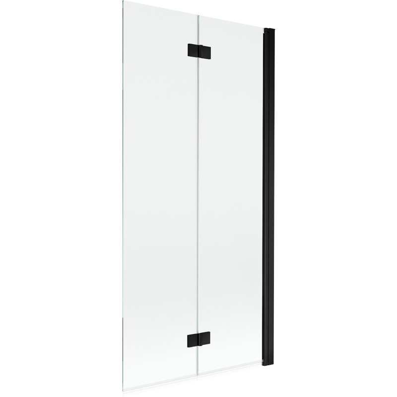 Mexen Mist sprchový paraván dvojkrídlový pravý 90 x 150 cm, číry, čierny - 8A9-090-002-70-00-P