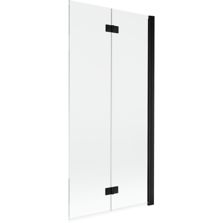Mexen Mist sprchový paraván dvojkrídlový pravý 90 x 150 cm, číry, čierny - 8A9-090-002-70-00-P