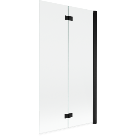 Mexen Mist dvojdielna sprchová zástenka pravá 100 x 150 cm, transparentná, čierna - 8A9-100-002-70-00-P