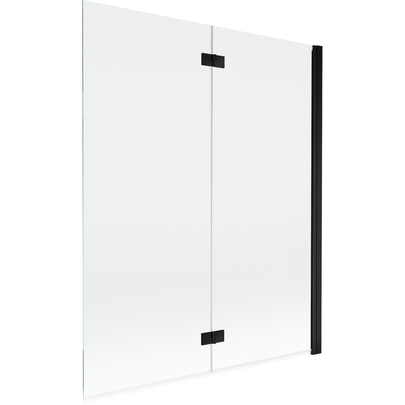 Mexen Mist sprchová zástena 2-krídlová pravá 140 x 150 cm, transparentná, čierna - 8A9-140-002-70-00-P