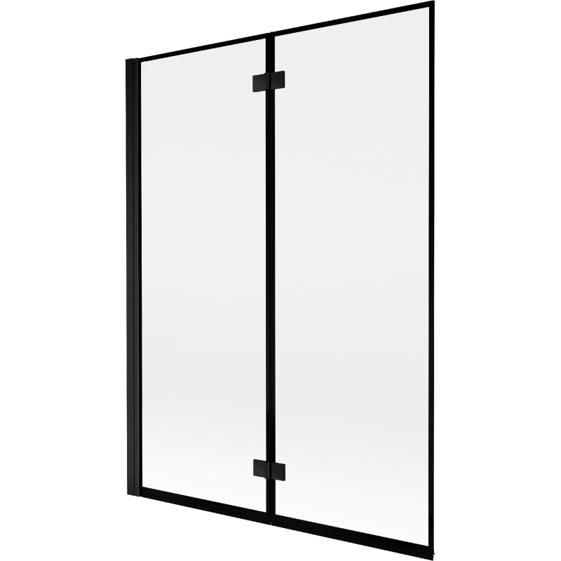 Mexen Mist sprchová zástenka 2-dverová ľavá 130 x 150 cm, čierny rám, čierna - 8A9-130-002-70-70-L