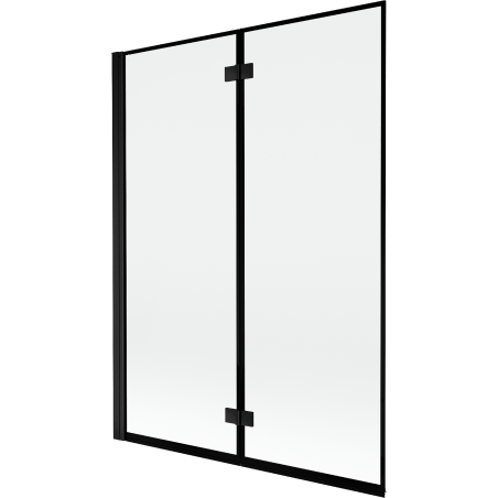 Mexen Mist sprchová zástenka 2-dverová ľavá 130 x 150 cm, čierny rám, čierna - 8A9-130-002-70-70-L