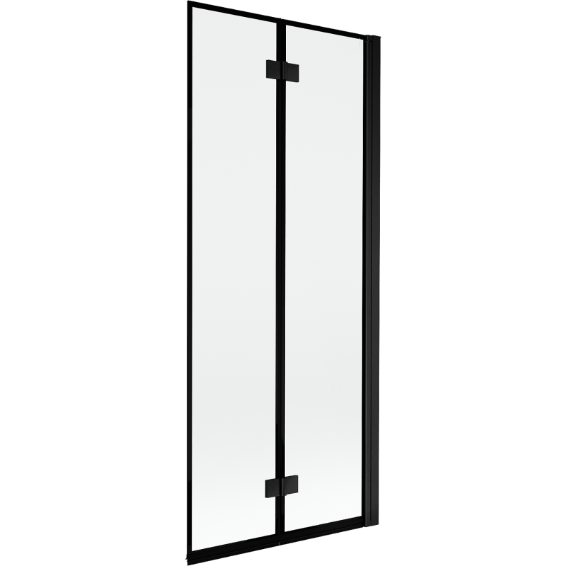 Mexen Mist sprchová zástena 2-krídlová pravá 80 x 150 cm, čierny rám, čierna - 8A9-080-002-70-70-P