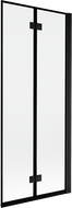 Mexen Mist sprchová zástena 2-krídlová pravá 80 x 150 cm, čierny rám, čierna - 8A9-080-002-70-70-P