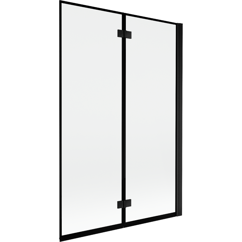 Mexen Mist sprchová zástena 2-krídlová pravá 120 x 150 cm, čierny rám, čierna - 8A9-120-002-70-70-P