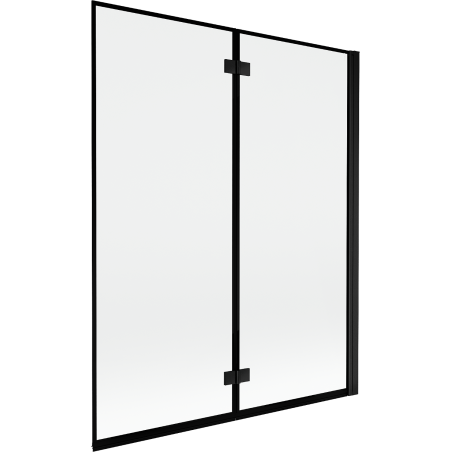 Mexen Mist sprchová zástena dvojdverová pravá 140 x 150 cm, čierny rám, čierna - 8A9-140-002-70-70-P
