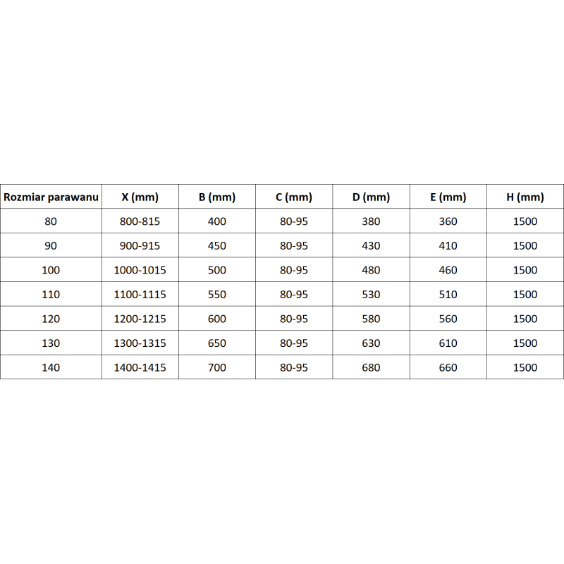 Mexen Mist sprchová zástena 2-krídlová pravá 80 x 150 cm, čierna mriežka, čierna - 8A9-080-002-70-77-P