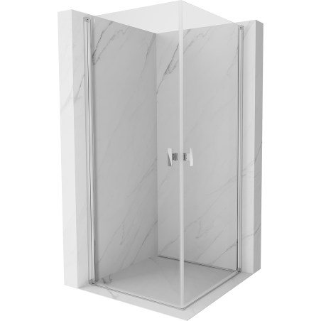 Mexen Mist-B Duo sprchový kút 70 x 70 cm, transparentný, chróm - 8A2-070-070-01-00