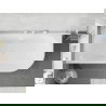 Mexen Silo voľne stojaca rohová ľavá ryhovaná vaňa 150 x 75 cm, biela, biely prepad - 52891507500L-20