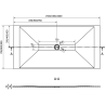 Mexen Toro obdĺžniková sprchová vanička SMC 180 x 90 cm, Čierna - 43709018