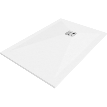 Mexen Stone+ obdĺžniková kompozitová sprchová vanička 90 x 70 cm, biela - 44107090
