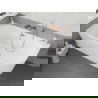 Mexen Silo voľne stojaca rohová vaňa ľavá ryhovaná 170 x 80 cm, biela, prepad brúsená meď - 52891708000L-65