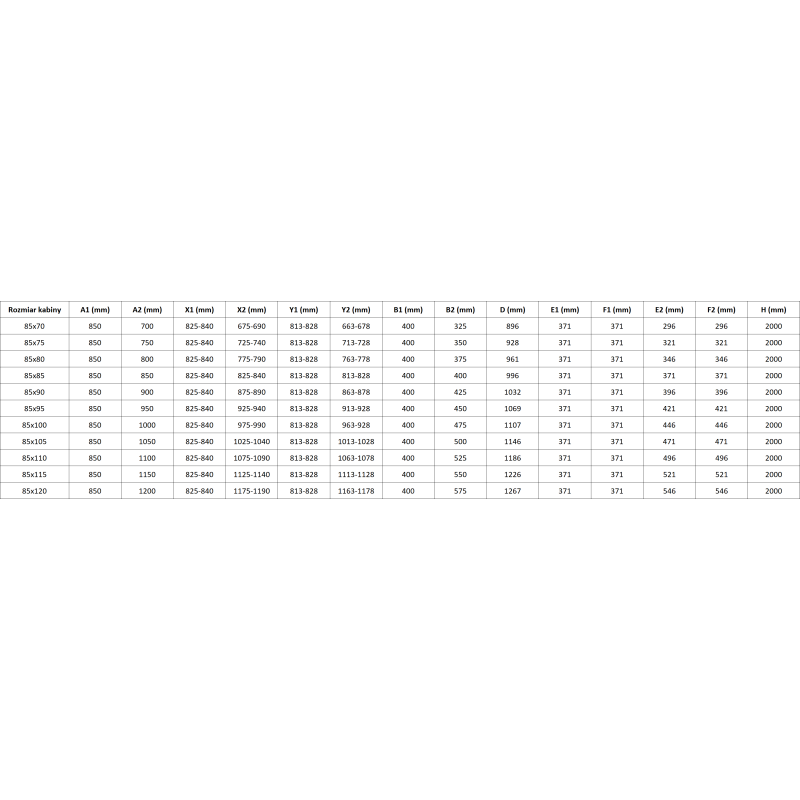 Mexen Mist-F Duo skladacia sprchová kabína pravá 85 x 95 cm, transparentná, čierna - 8A6-085L-095P-70-00