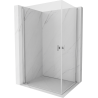 Mexen Mist-B Duo sprchovací kút otvárací 100 x 75 cm, transparentný, chróm - 8A2-100-075-01-00