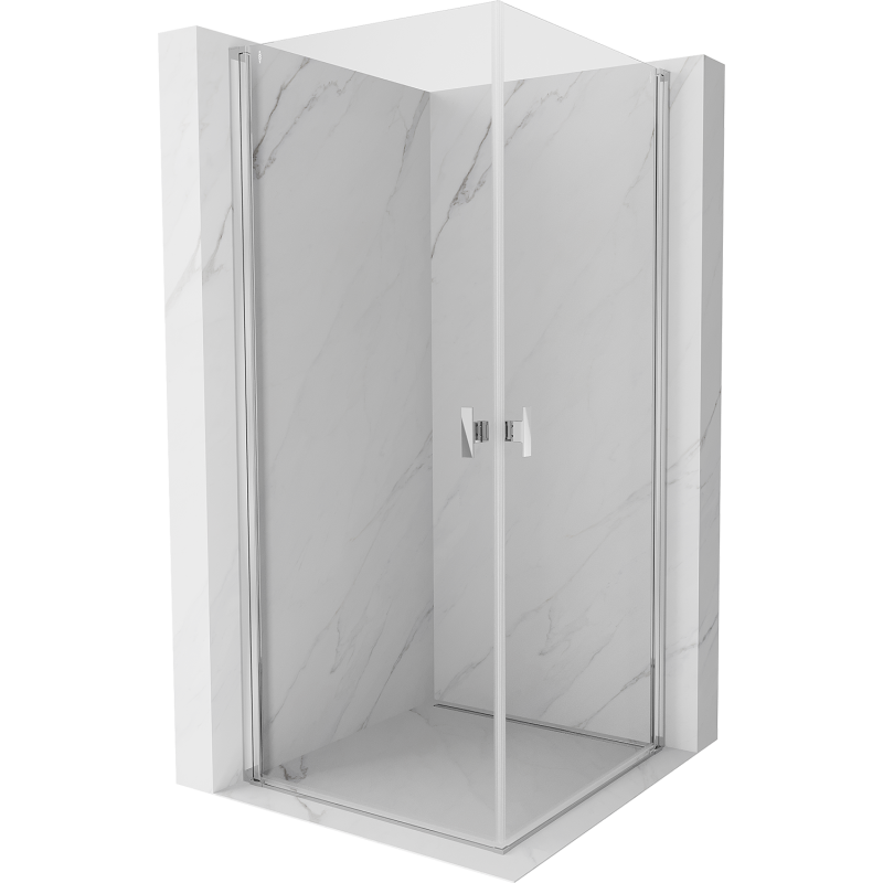 Mexen Mist-B Duo závesná sprchová kabína 100 x 95 cm, transparent, chróm - 8A2-100-095-01-00