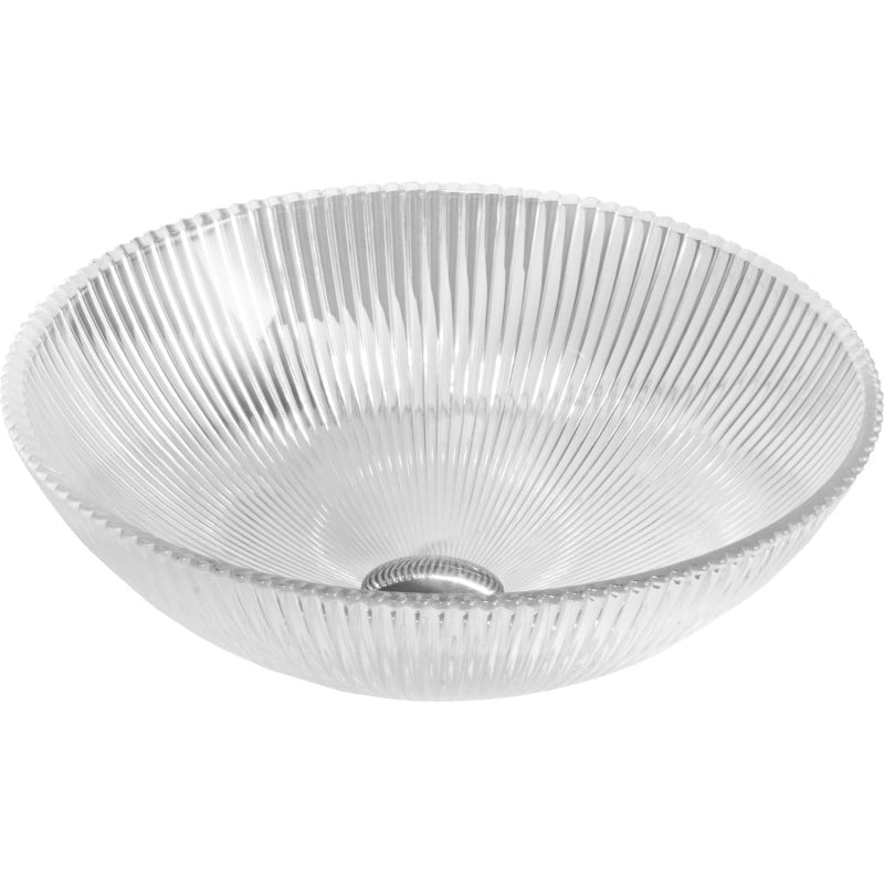 Mexen Zuri sklenené umývadlo na dosku 39 x 39 cm, transparentné - 24193900