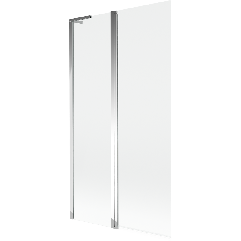 Mexen Mist L vaňová zástenka 2-krídlová 100 x 150 cm, transparentná, chróm - 8A9L-100-011-01-00