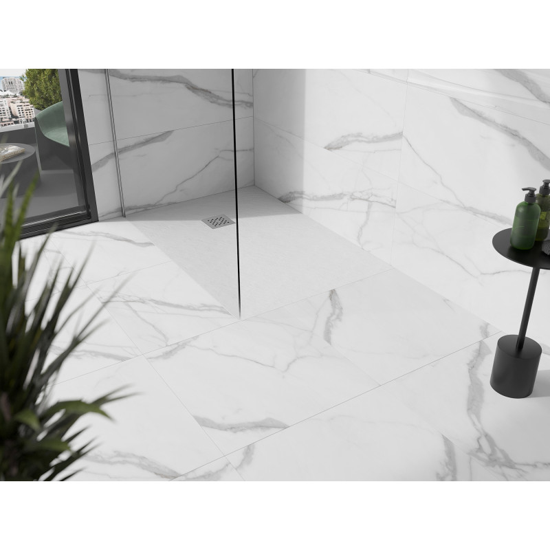 Mexen Stone+ obdĺžniková kompozitná sprchová vanička 140 x 80 cm, biela - 44108014