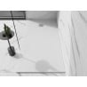 Mexen Stone+ kompozitná obdĺžniková sprchová vanička 160 x 80 cm, biela - 44108016