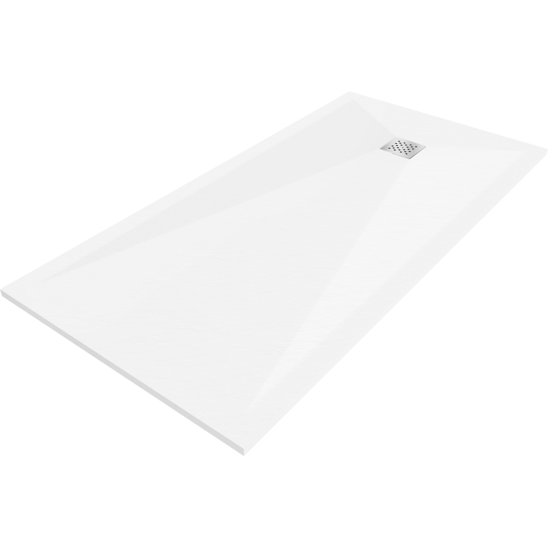 Mexen Stone+ rektangulárny kompozitný sprchový kút 180 x 80 cm, biely - 44108018