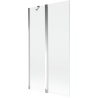 Mexen Mist sprchový zásteny 2-krídlový 100 x 150 cm, transparentný, chróm - 8A9-100-011-01-00