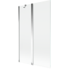 Mexen Mist sprchová zástená dvojkrídlová 110 x 150 cm, transparentná, chróm - 8A9-110-011-01-00