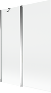 Mexen Mist sprchová zástena 2-krídlová 130 x 150 cm, transparentná, chróm - 8A9-130-011-01-00