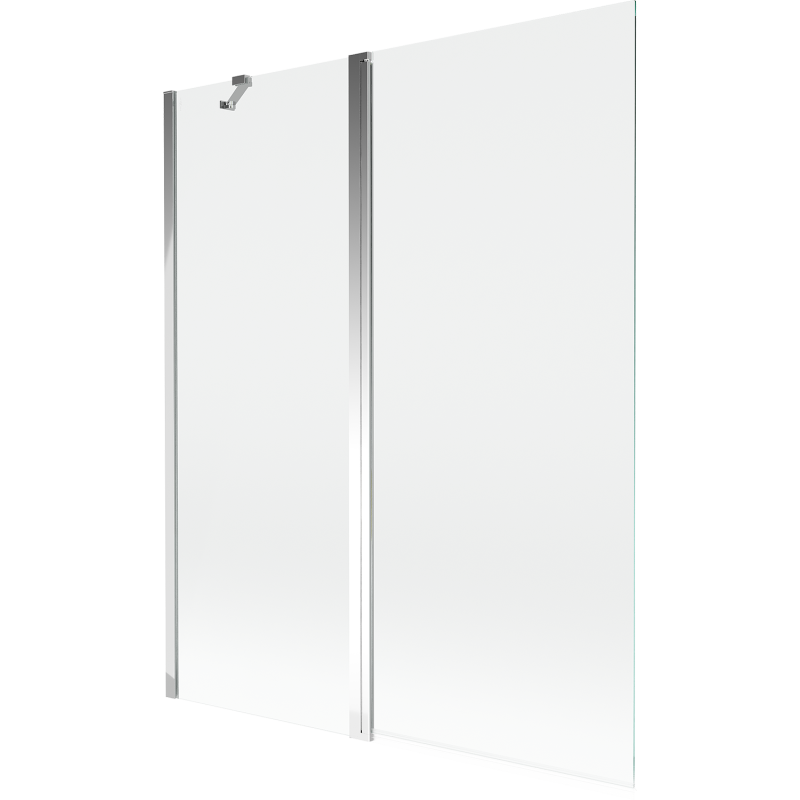 Mexen Mist sprchová zástena 2-krídlová 140 x 150 cm, priehľadná, chróm - 8A9-140-011-01-00