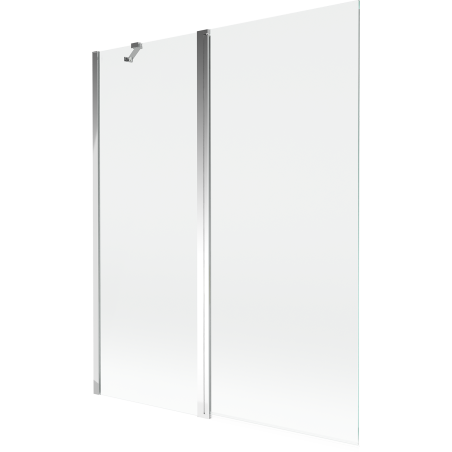Mexen Mist sprchová zástena 2-krídlová 140 x 150 cm, priehľadná, chróm - 8A9-140-011-01-00