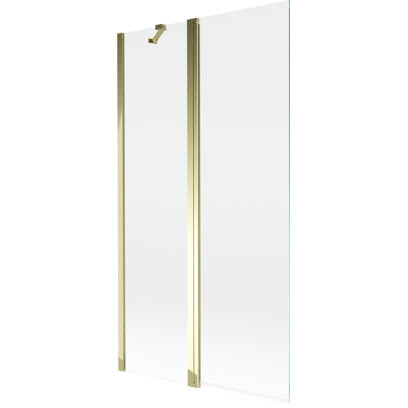 Mexen Mist sprchová zástena dvojkrídlová 100 x 150 cm, priehľadná, zlatá - 8A9-100-011-50-00