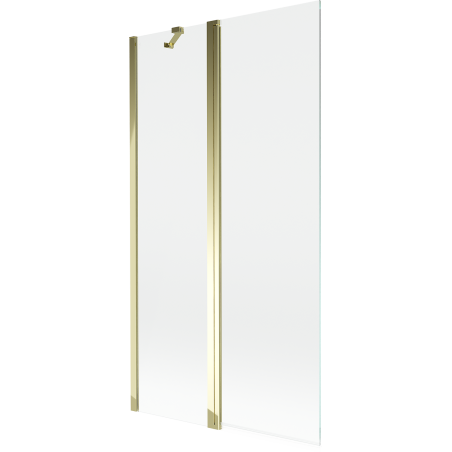 Mexen Mist sprchová zástena dvojkrídlová 100 x 150 cm, priehľadná, zlatá - 8A9-100-011-50-00