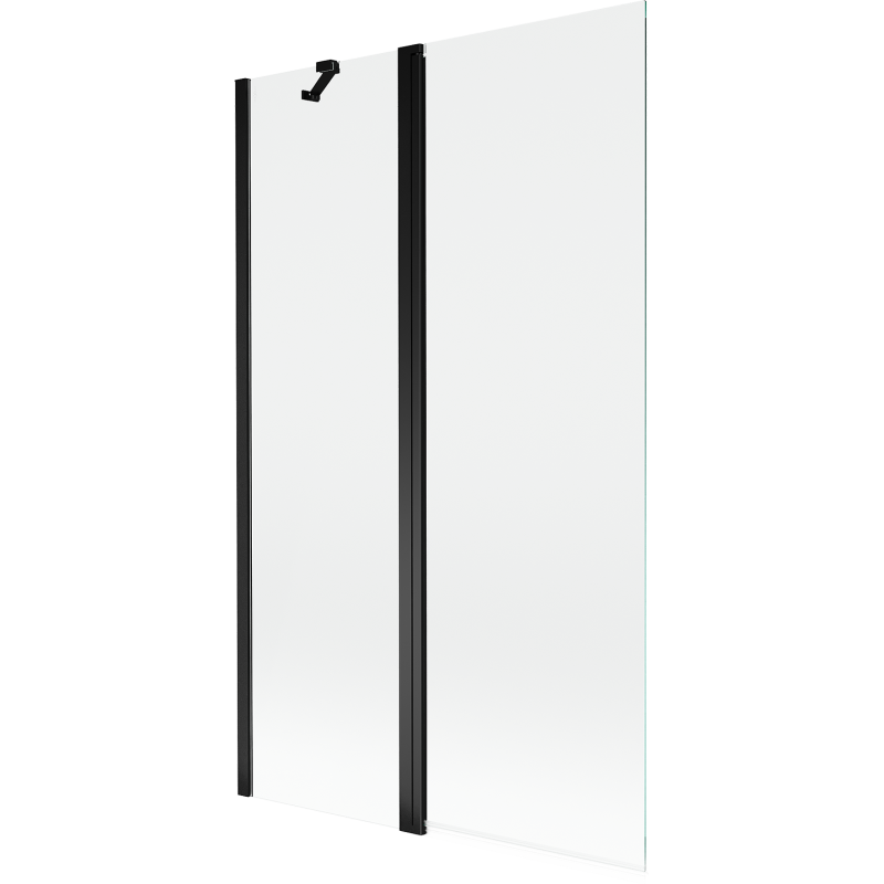 Mexen Mist sprchová zábrana 2-krídlová 110 x 150 cm, transparentná, čierna - 8A9-110-011-70-00
