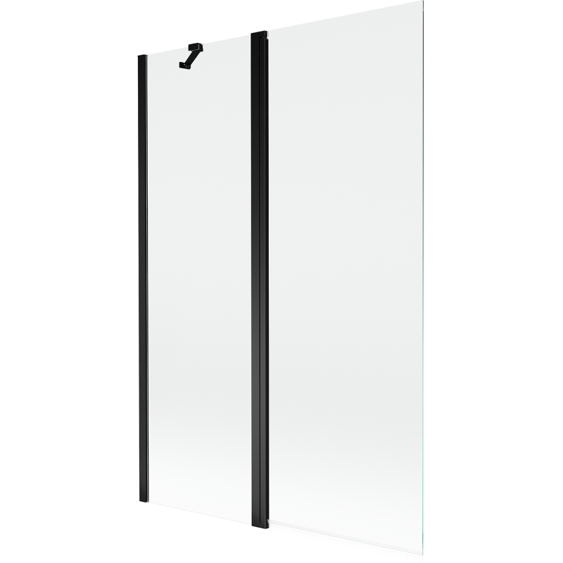Mexen Mist sprchová zástena 2-krídlová 120 x 150 cm, transparentná, čierna - 8A9-120-011-70-00