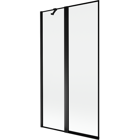 Mexen Mist sprchovací paraván 2-krídlový ľavý 100 x 150 cm, čierny rám, čierny - 8A9-100-011-70-70-L
