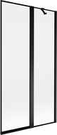Mexen Mist sprchová zástena dvojdielna pravá 100 x 150 cm, čierny rám, čierna - 8A9-100-011-70-70-P