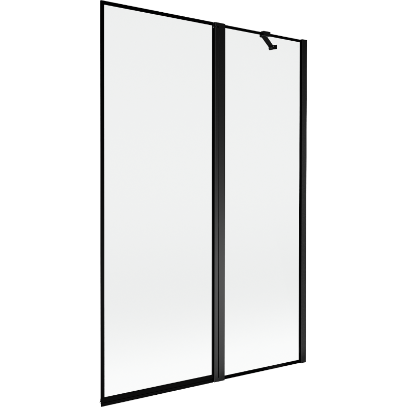 Mexen Mist sprchová zástena dvojkrídlová pravá 120 x 150 cm, čierny rám, čierna - 8A9-120-011-70-70-P
