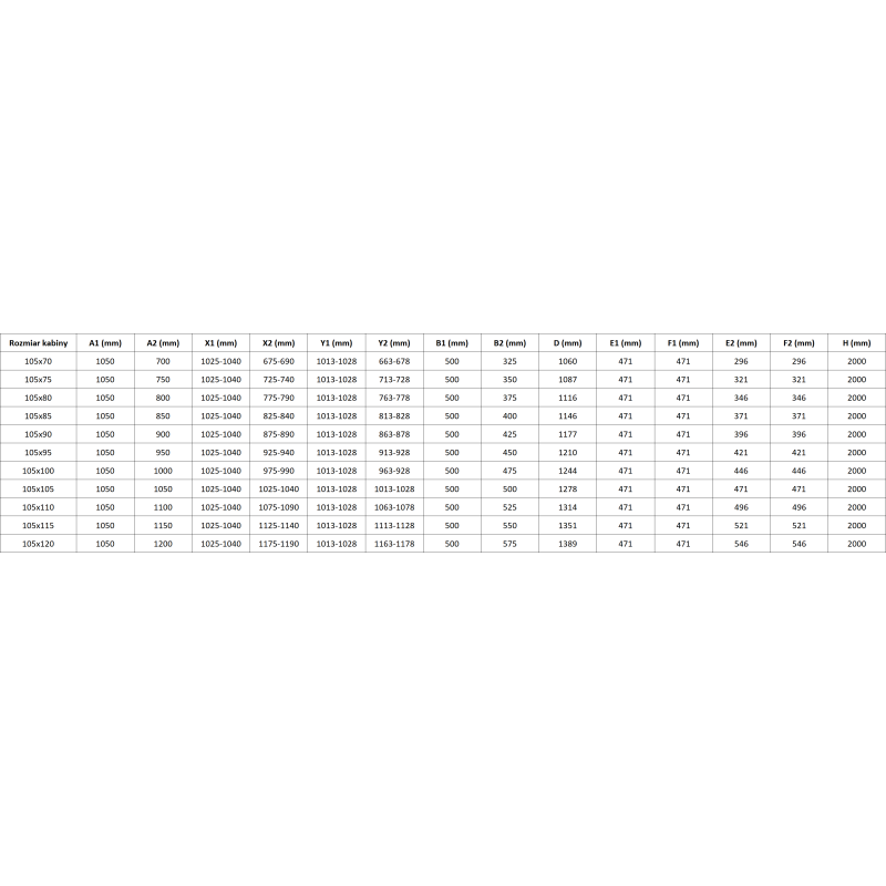 Mexen Mist-F Duo skladacia sprchová kabína pravá 105 x 120 cm, transparentná, čierna - 8A6-105L-120P-70-00