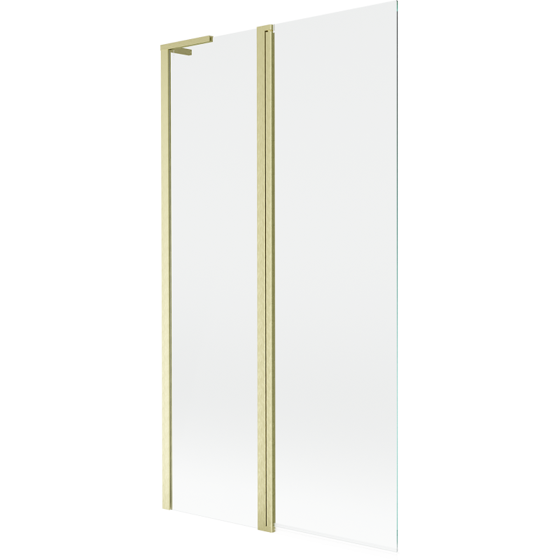 Mexen Mist L vaňová zástena 2-krídlová 100 x 150 cm, transparentná, zlatá brúsená - 8A9L-100-011-55-00