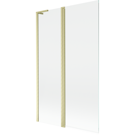Mexen Mist L sprchová zástená 2-krídlová 110 x 150 cm, transparentná, zlatá brúsená - 8A9L-110-011-55-00
