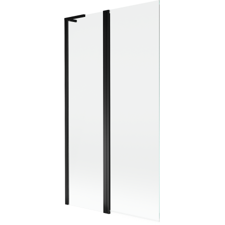 Mexen Mist L vaničková zástena 2-krídlová 100 x 150 cm, transparentná, čierna - 8A9L-100-011-70-00