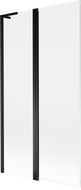 Mexen Mist L vaničková zástena 2-krídlová 100 x 150 cm, transparentná, čierna - 8A9L-100-011-70-00