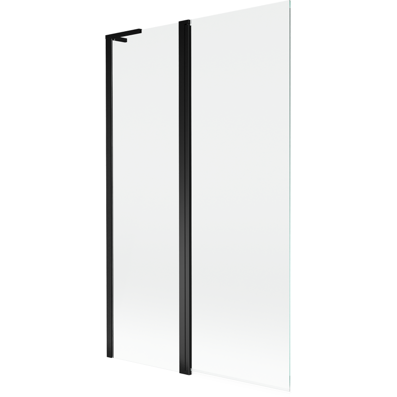Mexen Mist L sprchová zástena 2-krídlová 110 x 150 cm, transparentná, čierna - 8A9L-110-011-70-00