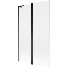 Mexen Mist L sprchová zástena 2-krídlová 110 x 150 cm, transparentná, čierna - 8A9L-110-011-70-00