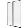 Mexen Mist L sprchová stena 2-krídlová ľavá 120 x 150 cm, čierny rám, čierna - 8A9L-120-011-70-70-L