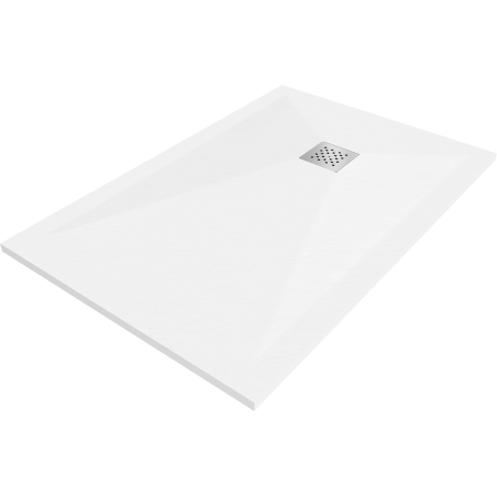 Mexen Stone+ kompozitná štvorcová sprchová vanička 120 x 90 cm, Biela - 44109012